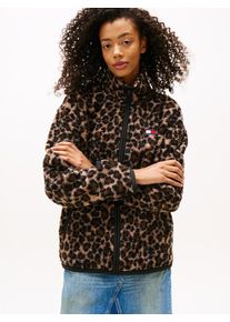 Tommy Jeans Flisov&aacute; bunda Ženy hned&aacute; / čierna XS