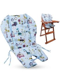 Hochstuhlauflage Tiermuster | multicolore