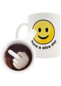 Mad Monkey Tasse "Have a nice Day", Tasse, Weiss