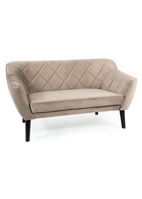 Signal Pohovka KARO 2 VELVET | wenge Farba: Tmavob&eacute;žov&aacute; / Bluvel 40