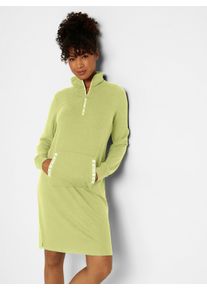 Damen Jerseykleid mit Modal in pistazie-wei&szlig; ,Gr&ouml;&szlig;e 36, WITT, 50% Modal, 44% Polyester, 6% Elasthan