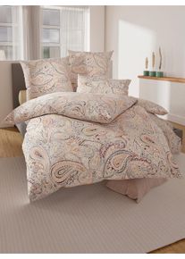 w&auml;schepur unisex Bettw&auml;sche in wei&szlig;-orange-bedruckt ,Gr&ouml;&szlig;e 40x80/135x200 cm, Witt, 100% Baumwolle