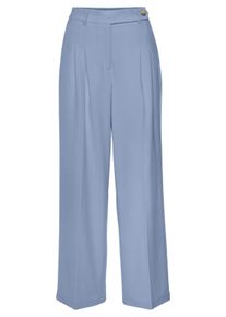 Lascana Dames Palazzo-broek in lichtblauw ,maat 36, Witt, 64% Polyester, 64% Polyester, 4% Elastan