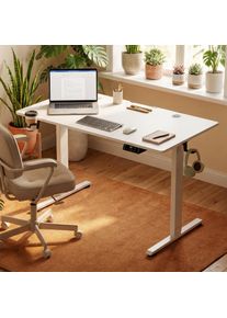 Casaria Zit sta bureau Wit 160x75x72-117cm