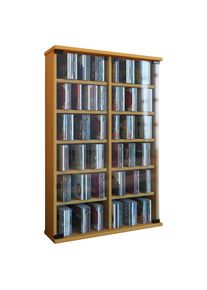 Vcm Media-Regal &raquo;Holz CD DVD Stand Regal Schrank Roma Glast&uuml;r&laquo;