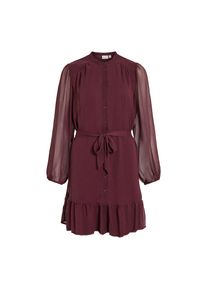Vila Chiffonkleid &raquo;VIFALIA L/S DRESS - NOOS&laquo; Sommerkleid lila, Gr&ouml;&szlig;e 40