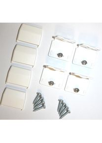 SUNLINES Sichtschutzz&uuml;ge Montagezubeh&ouml;r Packung 4 Stk. f&uuml;r Plissees f&uuml;r die Rahmen/-Wandmontage von Plissees
