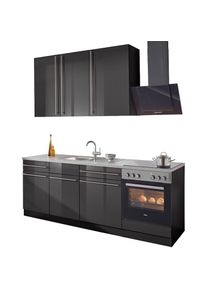 Wiho-K&uuml;chen wiho K&uuml;chen K&uuml;chenzeile &raquo;Chicago&laquo; ohne E-Ger&auml;te, Breite 220 cm