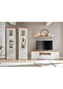 Home Affaire Wohnwand &raquo;Westminster TOPSELLER!&laquo; Set, 2 Vitrinen, Lowboard, Wandregal, 4 Stk. tlg.