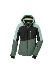 Killtec Skijacke &raquo;KSW 37 WMN SKI JCKT&laquo; Atmungsaktive, wasserdichte Skijacke mit verstellbarer Kapuze gr&uuml;n, Gr&ouml;&szlig;e 44