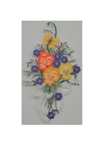 Stickereien Plauen Fensterbild &raquo;Fr&uuml;hlingsstrau&szlig;&laquo;