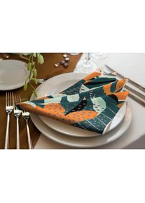 Adam Stoffserviette &raquo;Jungle&laquo; GOTS organic, zertifiziert durch CERES 0242Made in Germany