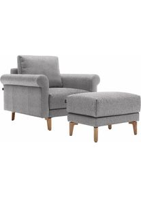 Creation BY ROLF BENZ Sessel &raquo;CR.450, Designsessel, Loungesessel&laquo; modern Landhaus, mit tollem Sitzkomfort, Breite 88 cm, Fu&szlig; Nussbaum