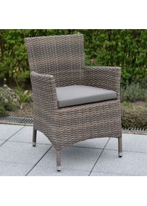 Merxx Gartensessel &raquo;Teneriffa&laquo; Set, 2 Stk. tlg. 2er Set, Polyrattan, inkl. Sitzkissen