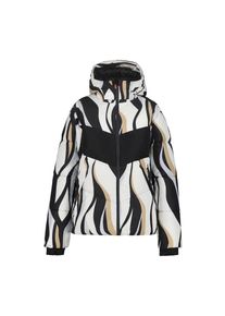 Icepeak Skijacke &raquo;DOWNLOOK ELSRA&laquo; mit Kapuze f&uuml;r sportliche Aktivit&auml;ten, atmungsaktiv, wasserdicht, mit Kapuze schwarz-wei&szlig;, Gr&ouml;&szlig;e 38