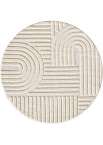 Ayyildiz Teppiche Designteppich &raquo;ART 1121 Boho Design&laquo; rund 20 mm H&ouml;he auch in eckig, 3D Optik, Boho, skandinavisch, weich, Wohnzimmer