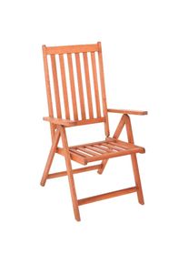 Merxx Gartensessel &raquo;Vitoria&laquo; Set, 2 Stk. tlg. 2er Set, Eukalyptusholz, klappbar, verstellbar, braun