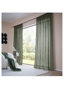 LeGer Home by Lena Gercke Gardine &raquo;Marusha&laquo; Multifunktionsband 1 Stk. tlg. 1 Schal, Leinenoptik, grob gewebt, verschiedene Gr&ouml;&szlig;en