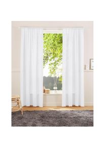 LeGer Home by Lena Gercke Vorhang &raquo;Lanea&laquo; Stangendurchzug 1 Stk. tlg. Leinenoptik, 1 Schal, verschiedene Gr&ouml;&szlig;en