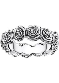 Thomas Sabo Fingerring &raquo;Ring Midnight Rose&laquo; silberfarben, Gr&ouml;&szlig;e 58