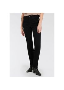 Arizona Gerade Jeans &raquo;Ultra-Stretch&laquo; Used-Look-Waschung schwarz, Gr&ouml;&szlig;e 36