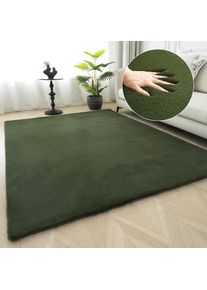 Bruno Banani Fellteppich &raquo;Rabbit 2, Kunstfell Teppich, Modern&laquo; rechteckig 25 mm H&ouml;he Kaninchenfell-Haptik, sehr weich, Wohnzimmer, Schlafzimmer, 