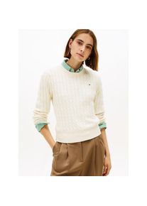 Tommy Hilfiger Rundhalspullover &raquo;CO CABLE MID GG C-NK LS SWT&laquo; mit Zopfmuster