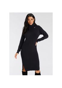 Bruno Banani Strickkleid festliche Anl&auml;sse, kniefreie L&auml;nge, eleganter Look schwarz, Gr&ouml;&szlig;e 40