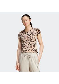 adidas Sportswear T-Shirt &raquo;W AOP TEE&laquo; sportlicher Schnitt, kurze &Auml;rmel, mit Leopardenprint