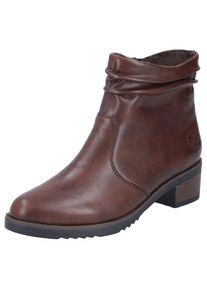 Rieker Stiefelette , Boots, Blockabsatz, slouchy Schaft, mit Innenrei&szlig;verschluss lila, Gr&ouml;&szlig;e 40