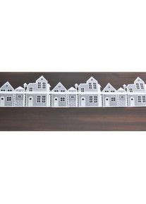 Stickereien Plauen Fensterdekoration &raquo;H&auml;user&laquo; Fensterdekoration "H&auml;user"