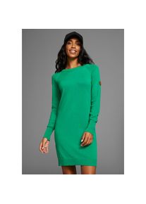 Kangaroos Strickkleid mit Strickkontrast am &Auml;rmel gr&uuml;n, Gr&ouml;&szlig;e 48