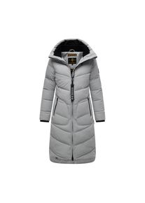 Marikoo Winterjacke &raquo; Benikoo Damen lange Winterjacke B949&laquo; grau, Gr&ouml;&szlig;e 3XL