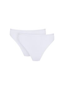 Mey Jazz-Pants Slips &raquo;Pure Sense&laquo; Packung, 2er Pack, 2 Stk. mit hohem Taillensitz, flacher Bund, kein Einschneiden wei&szlig;, Gr&ouml;&szlig;e L/XL