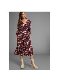 Laura Scott Midikleid wadenlanger Schnitt, aus Jersey, elastische Viskosemischung rot, Gr&ouml;&szlig;e 46