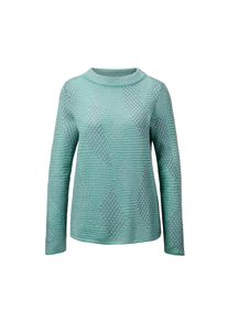 GOLDNER Rundhalspullover &raquo;Pullover&laquo; gr&uuml;n, Gr&ouml;&szlig;e 42