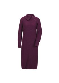 GOLDNER Strickkleid &raquo;Kurzgr&ouml;&szlig;e Strickkleid mit raffiniertem asymmetrischem Kragen&laquo; lila, Gr&ouml;&szlig;e 19