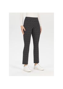 Stehmann Schlupfhose Sommerhose mit All-Over Print schwarz, Gr&ouml;&szlig;e 36