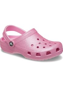 Crocs Clog &raquo;Classic Clog&laquo; Glitzerschuh, Babyschuh, Sommerschuh mit allover Schimmer rosa, Gr&ouml;&szlig;e 22