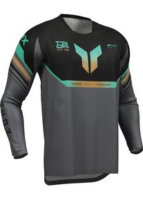 Thor Launchmode Air Raptor, maillot , couleur: Gris/Noir/Turquoise , taille: S