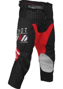 Thor Launchmode Futura, pantalon textile pour jeunes , couleur: Noir/Rouge , taille: 20