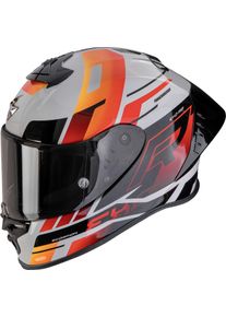 Scorpion EXO-R1 Evo II Air Adrenaline, full face helmet , color: Grey/Red/Orange , size: XL