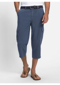 Marco Donati Heren Cargobermuda in rookblauw ,maat 48, Witt, 98% Katoen, 2% Elastan