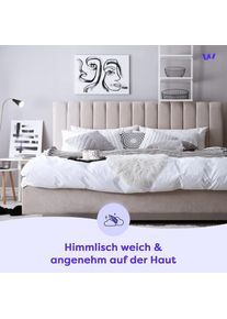 Wolkenfeld, Kissenbezug &raquo;Renforc&eacute; Kissenbezug Baumwolle - Nat&uuml;rlich weiches Schlafgef&uuml;hl&laquo; Gr&ouml;&szlig;e 80x80, 40x80 und 70x90 cm; versteckter Rei&szlig;verschluss,