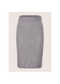 Madeleine Mode MADELEINE, Damen, Sommerrock &raquo;Strickrock Eleganter Rock mit Kaschmir&laquo;, graphit / silberfarben / melange, 42, graphit / silberfarben / melange, 