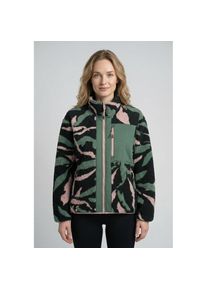 Icepeak, Damen, Fleecejacke &raquo;ADDIAS&laquo; 1 Stk. tlg. mit Stehkragen, gerader Schnitt, elastische &Auml;rmelb&uuml;ndchen und Saum, DARK GREEN, XL, DARK GREEN, 