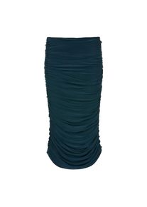 Madeleine Mode MADELEINE, Damen, Bleistiftrock &raquo;Rock Geraffter Bleistift-Rock in Midi-L&auml;nge&laquo;, dunkelpetrolblau, 22, dunkelpetrolblau, L&auml;nge in K-Gr. ca. 75 cm, in N-