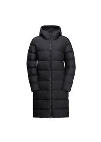 Jack Wolfskin, Damen, Daunenmantel &raquo;FROZEN PALACE COAT W RDS&laquo; mit Entendaunen- und Federf&uuml;llung, sportlicher Stil, atmungsaktiv, black, M, black, 