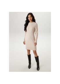 Aniston SELECTED, Damen, Strickkleid im angesagten Muster-Mix, natur, N-Gr, 34 -N-Gr, natur, Kleid aus weicher Strick-Qualit&auml;t