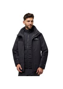 Jack Wolfskin, Damen, 3-in-1-Funktionsjacke &raquo;JASPER 3IN1 JKT M&laquo; mit Kapuze wasserdicht, winddicht, mit abnehmbarer Kapuze, phantom, L, phantom, 3-in-1